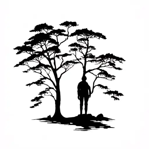 Hermite Standing In Nature