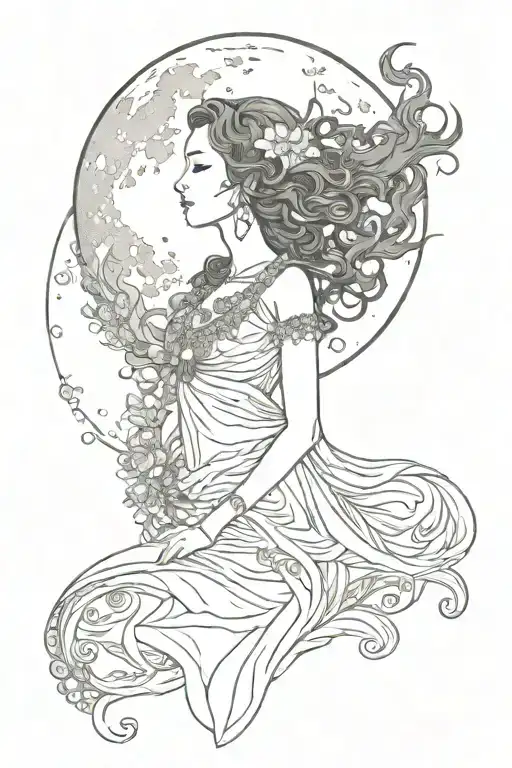 Cresent Moon Woman