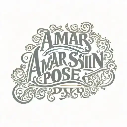 Framed Lettering That Says Amar Sin Poseer