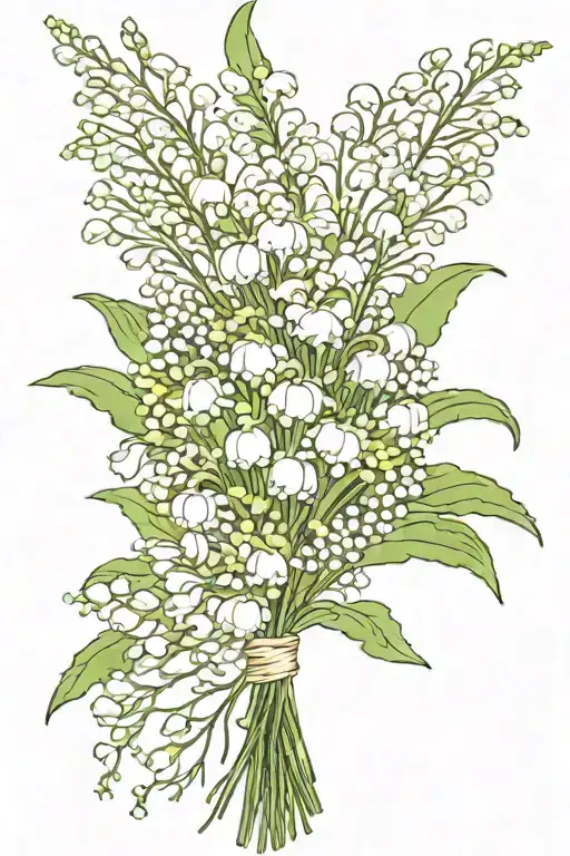 Lily Of The Valley Hawthorn Chrysanthemum Bouquet