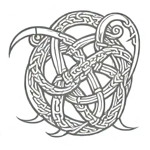 Iskandinav Viking Symbol Intertwined