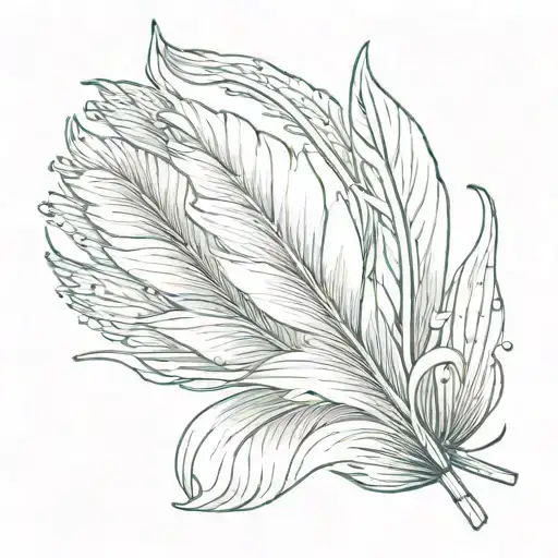 Lily From Swan Feathers