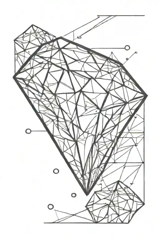 Diamond On Background