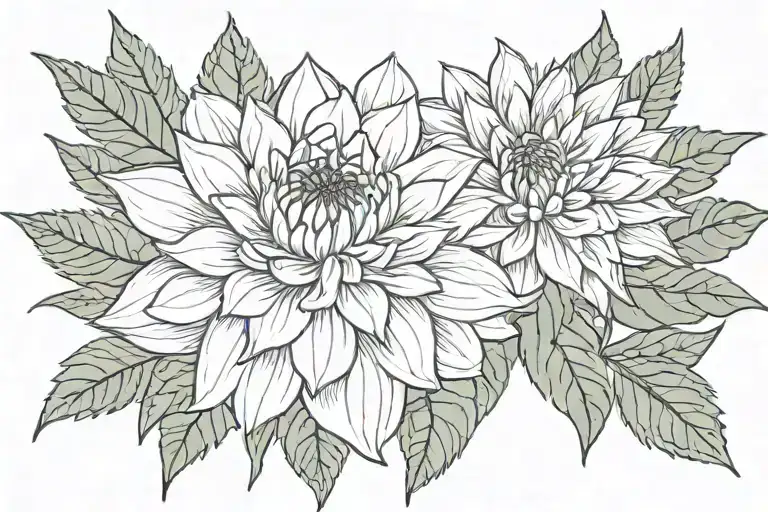 Filipino Sun Rising And Dahlia Flower