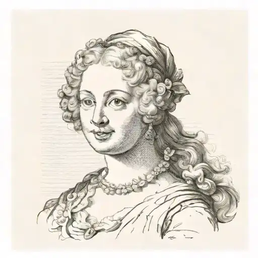 18Th Century Portrait Of A Beautiful Woman
