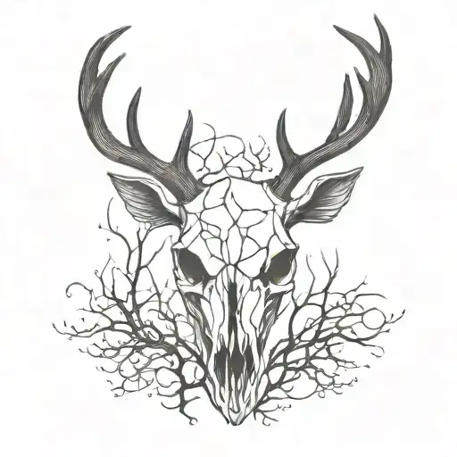 Dark Deer Skull