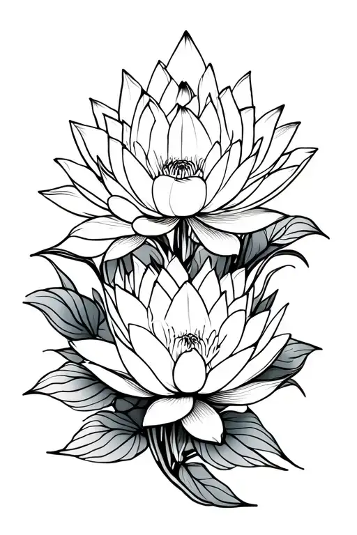 Forearm Full Of Lotus Flowers