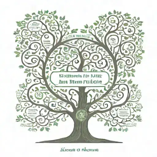 A Tree Of Life With The Names Kieran And Evelyn