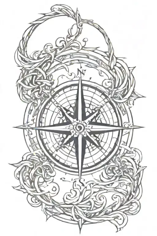 Compass Rose Intertwined