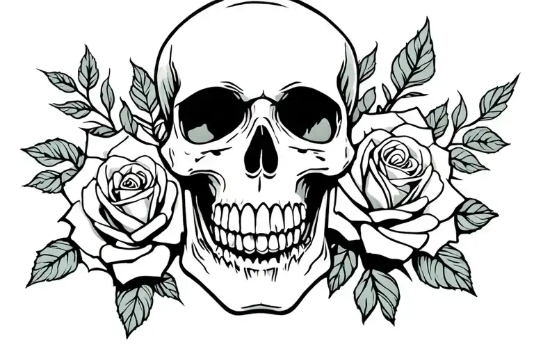 Skull And Roses