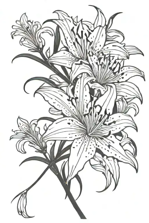 Spider Lily And Lily Flower