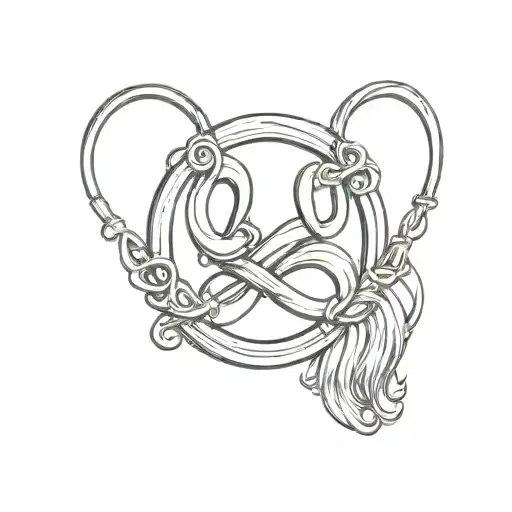 Dog Ear Infinity Symbol