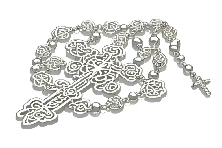 Ornamental Rosary Symbol Shadow Light