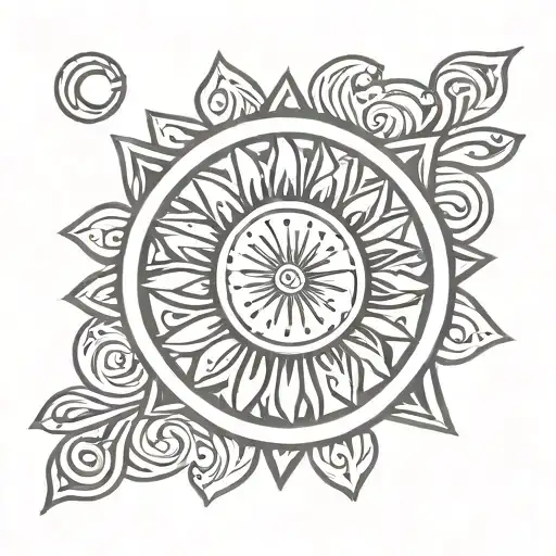 Bond Between Me And My Daughter Eileen With An Ornamental Sun