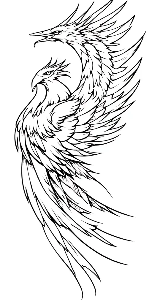 A Phoenix At The Bottom With Shadow Castle