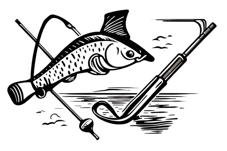 Fishing Rod And Golfing Club