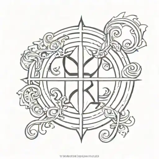 Minimalist Tattoo Symbol Based Of The Word Hireath