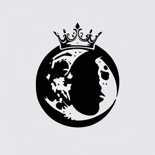 Crowned Moon Tattoo idea