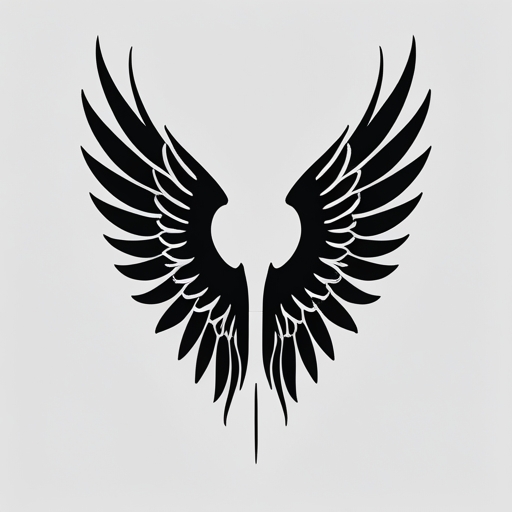 Wings of Silence Tattoo idea
