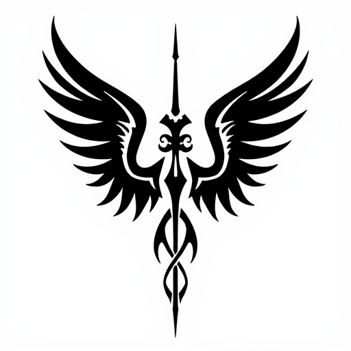 Crimson Wings of Fury Tattoo idea