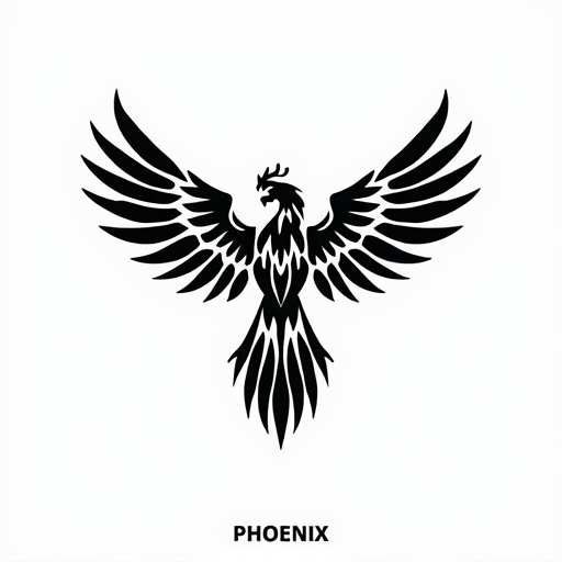 Phoenix’s Eternal Shadow of the Soul Tattoo idea
