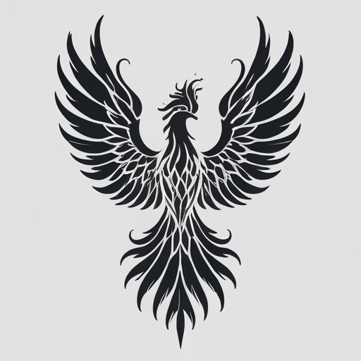 Sacred Phoenix’s Wings of Rebirth Tattoo idea