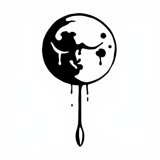 Tears of the Sacred Moon Tattoo idea