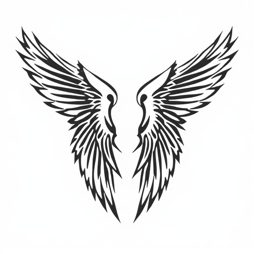 Ethereal Wings Tattoo idea