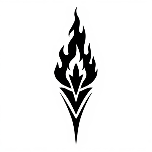 Sacred Flame of the Wolf’s Path Tattoo idea