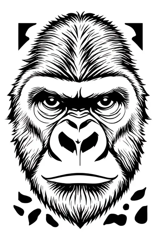 Gorilla With Face