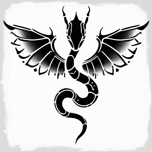Wings of the Serpent Tattoo idea