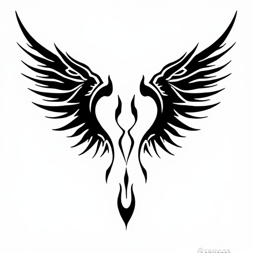 Crimson Wings of the Serpent’s Fire Tattoo idea