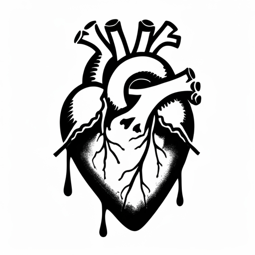 Tears of the Sacred Heart Tattoo idea