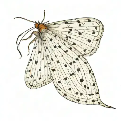 Slender Moth Open Wings