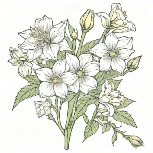 Cosmo And Rose And Daffodil Flowers