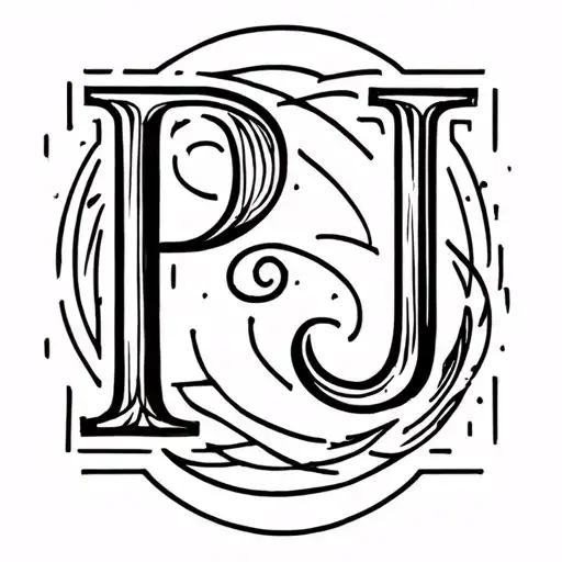 Tattoo With The Initials P And J Which Are My Children