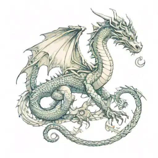 Dragon With Libra Scale