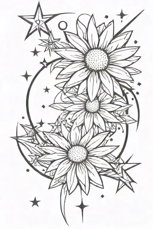 Daisy Moon Crystals Stars