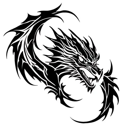 Dragon Hand Tattoo Design