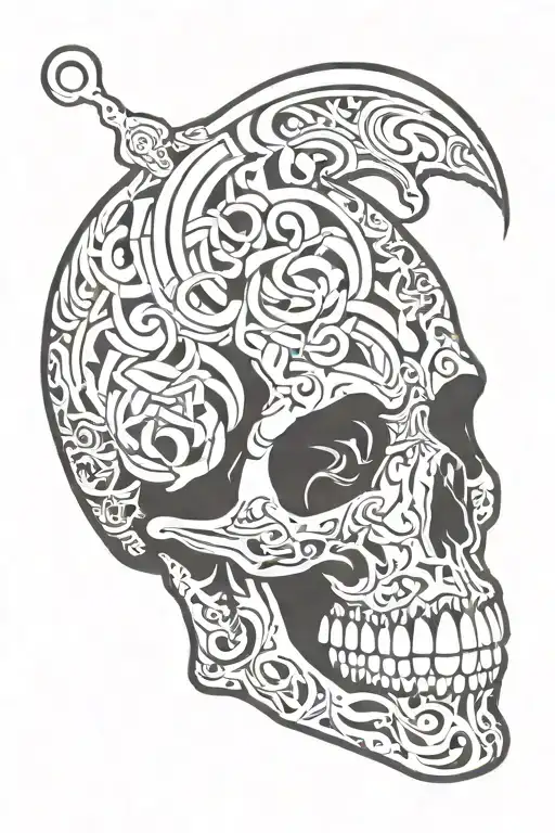 Skull With Chola Letters