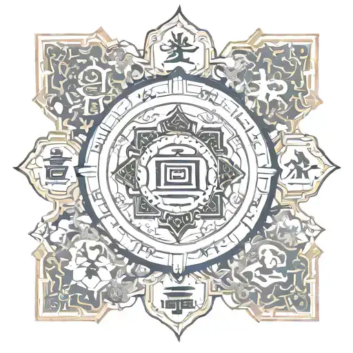 The 8 Auspicious Symbols Of Buddha Surrounded