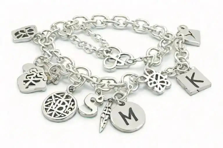 Ankle Bracelet Charms And Initials