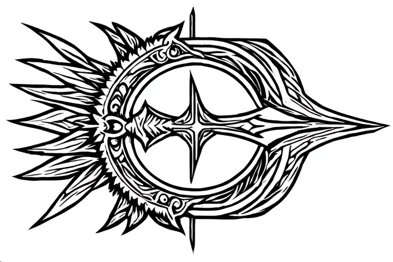 Odin Symbol With Valkeryie