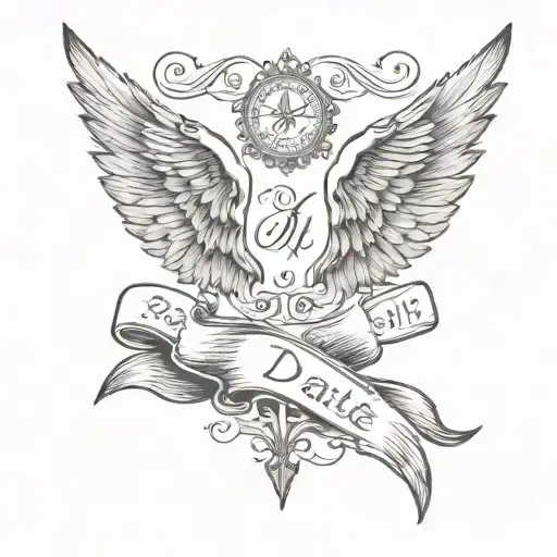 Wings And Date Wrist