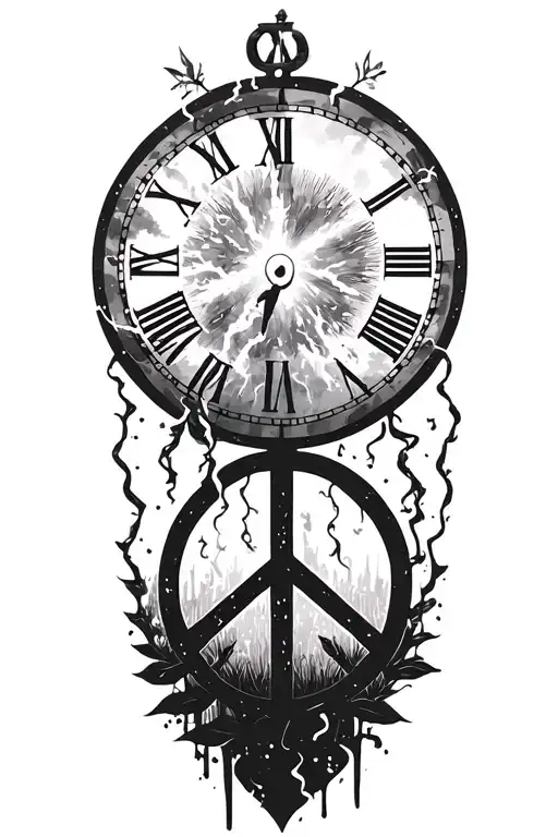 Peace And Lightining Storm And Time And Nature