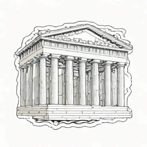 Parthenon Greece Postage Stamp