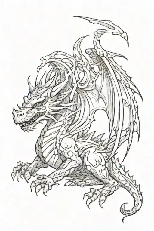 Gothic Dragon For The Calf