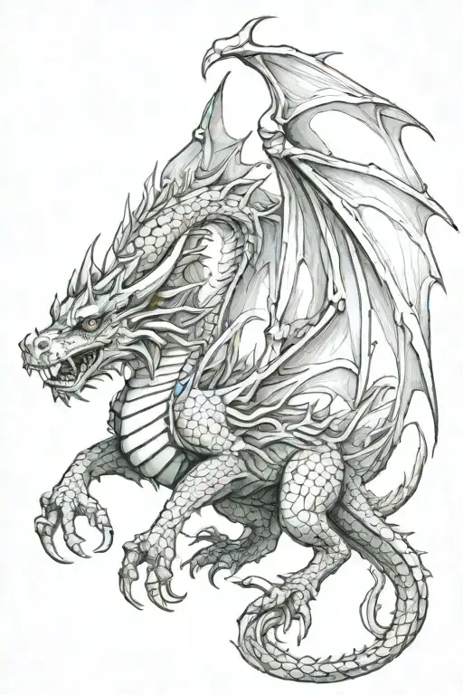 Gothic Dragon For The Calf