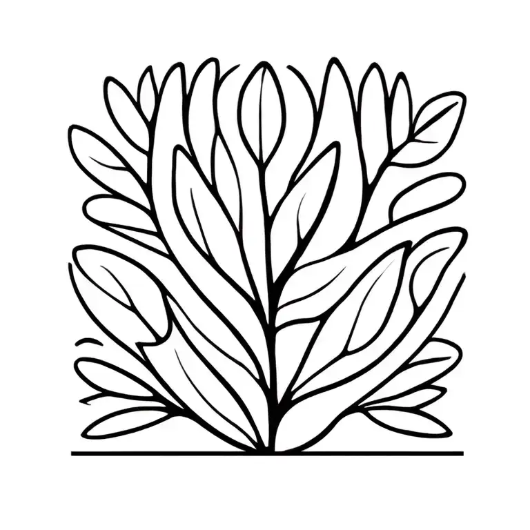 Life Three With Full Of Leaf Shaped Like