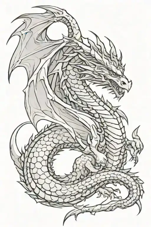 Dragon Silver And Black Tired Buy Wise And Strong Also Cool